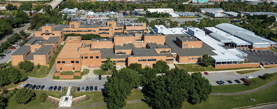 Arial view of UTCVM Campus 