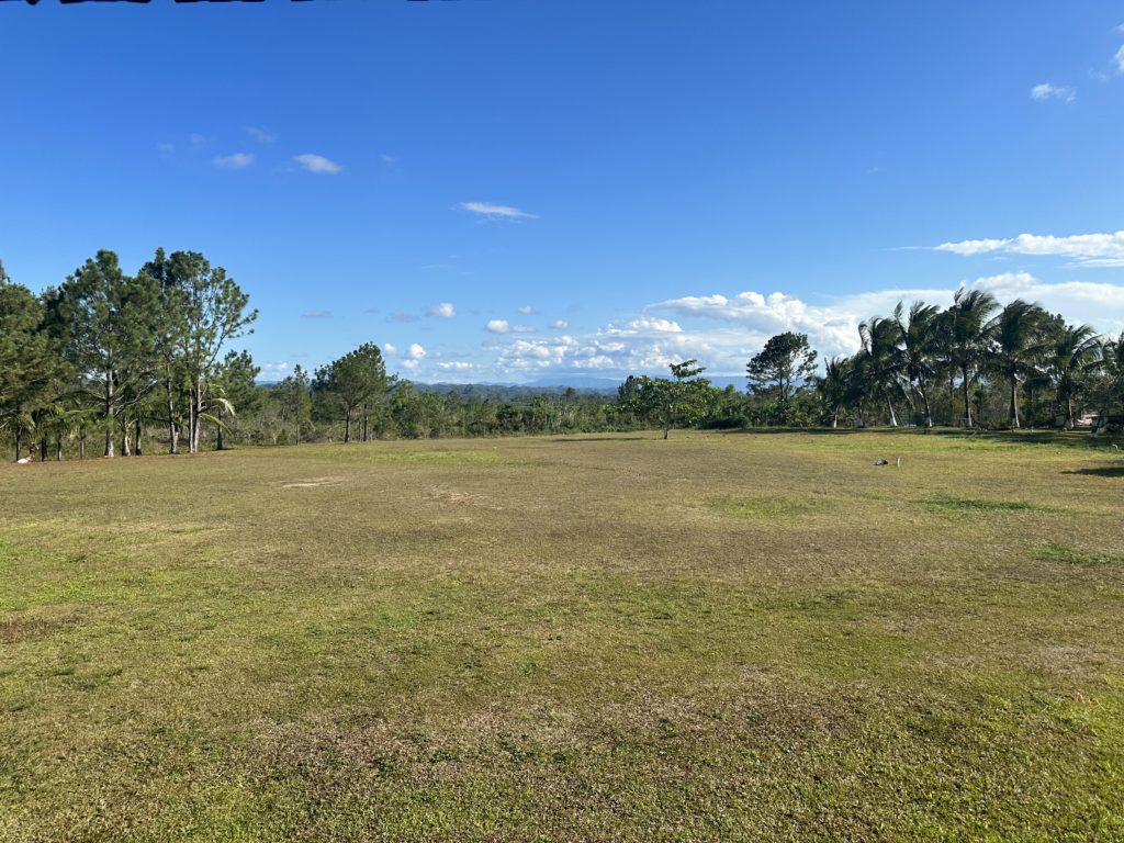 An open field in Belize.