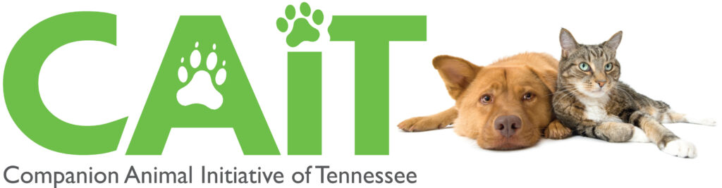 Companion Animal Initiative of Tennessee Logo with a brown dog and striped cat