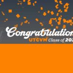 Orange and grey image that says congratulating class of 2023