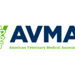 AVMA logo navy blue and lime green