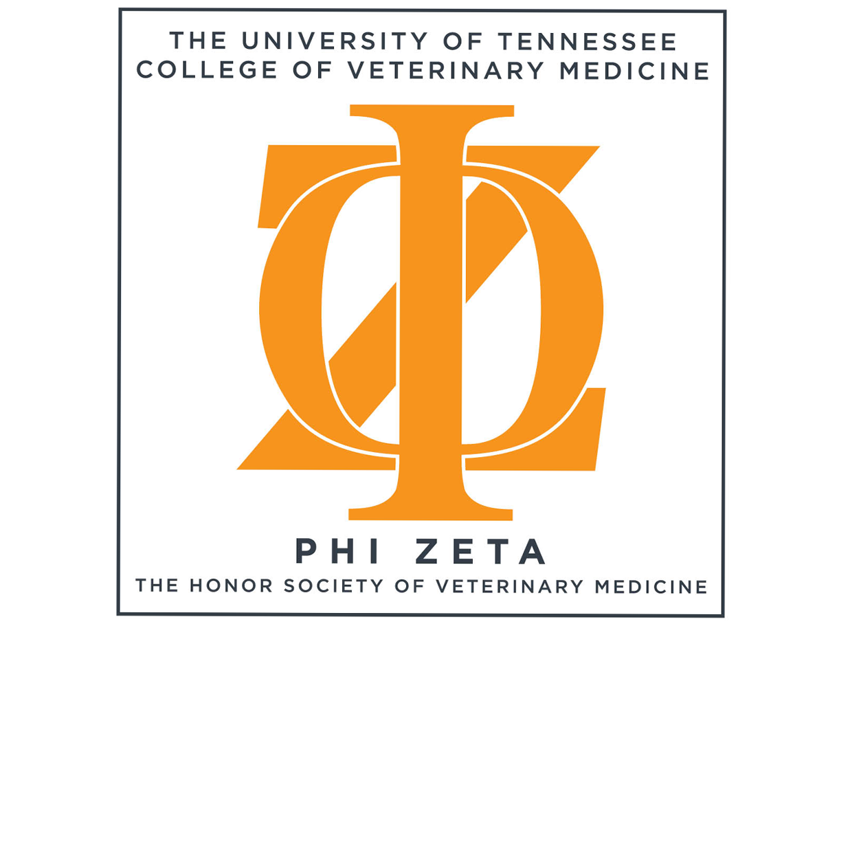 The Zeta chapter logo of the Society of Phi Zeta 